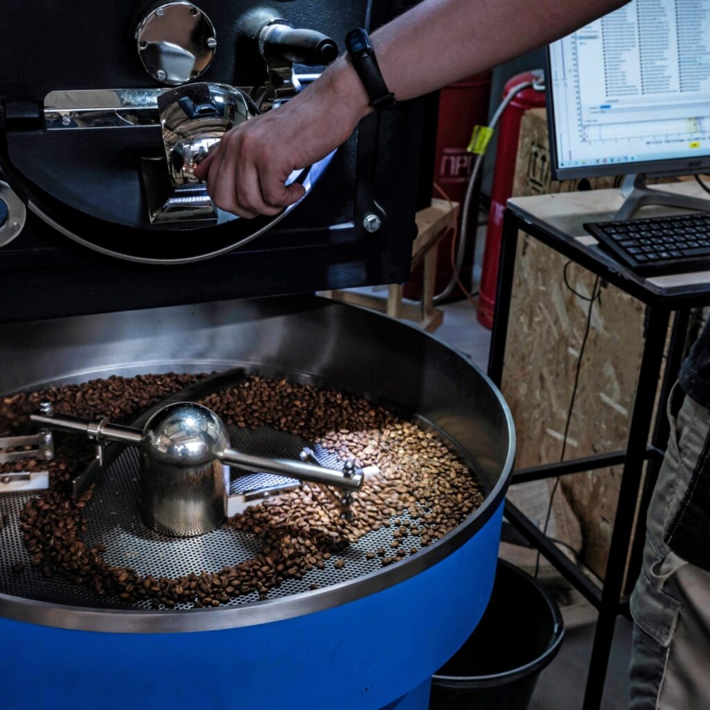 The Strong Man Stand Near The Car On The Snowy Roa D6W 1024x1024